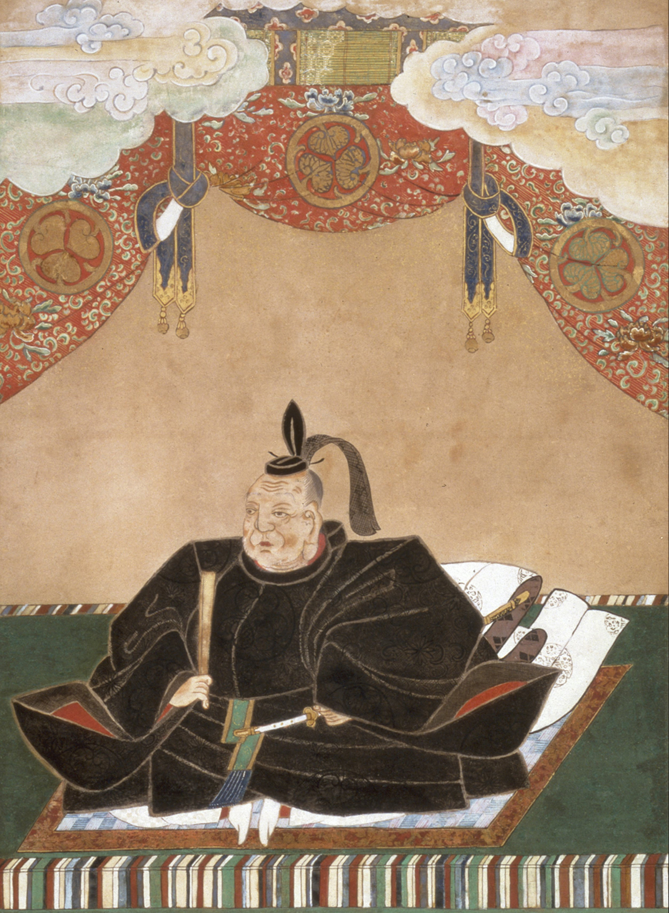 Portrait de Tokugawa Ieyasu fondateur du shogunat d’Edo